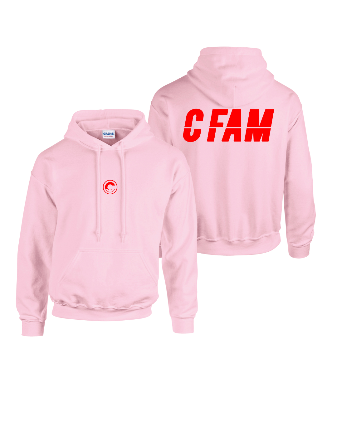 01 EXCLUSIVE 01 C-FAM HOODIE – LIGHT PINK