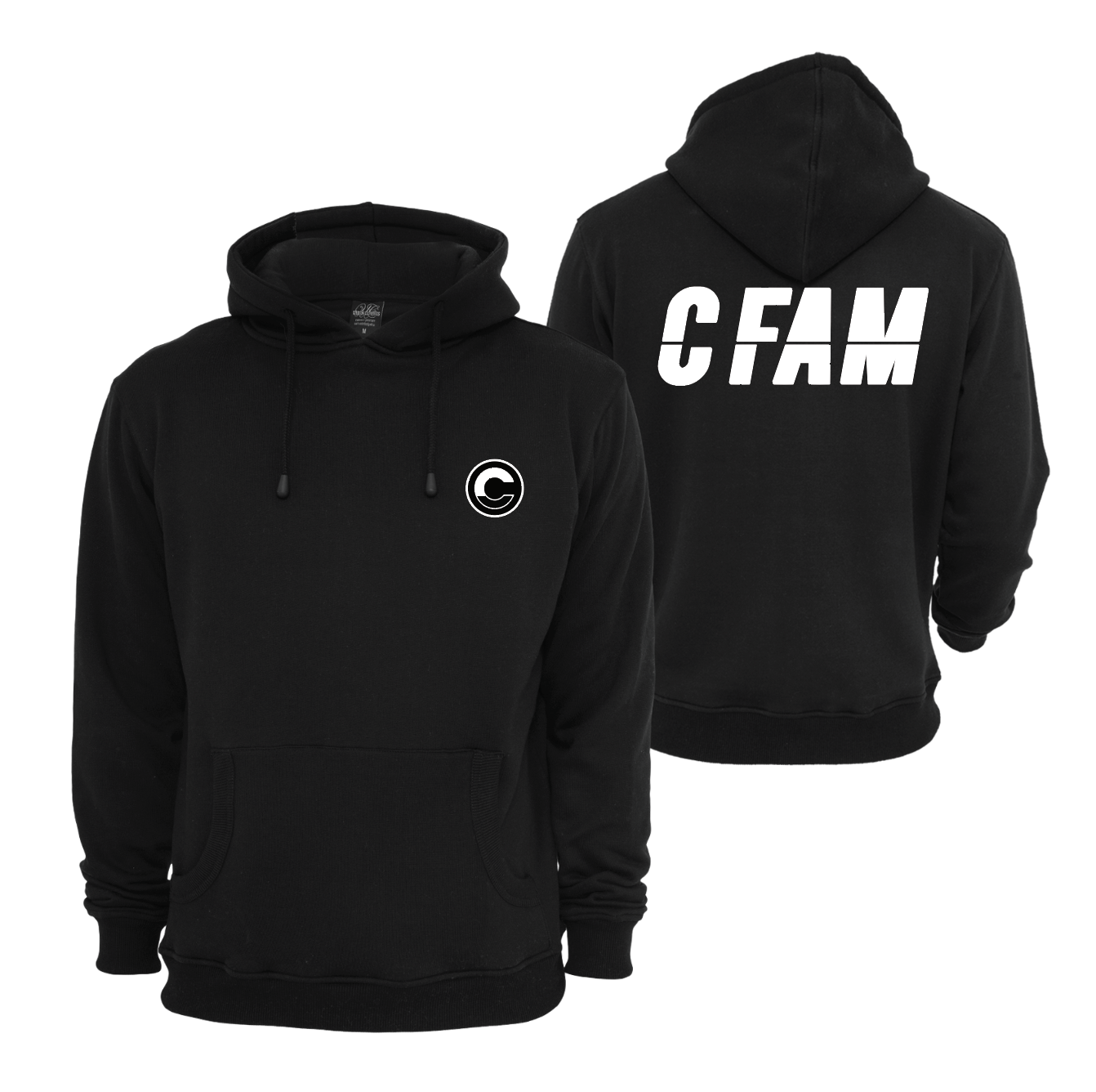 02 HOODIE - 01 BLACK WHITE