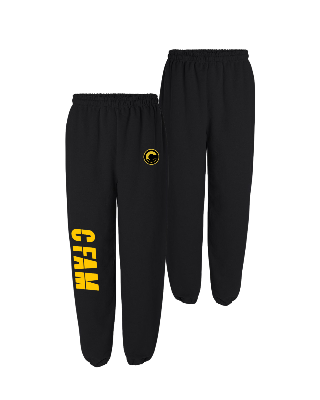 03 SWEAT PANTS - 01 BLACK YELLOW