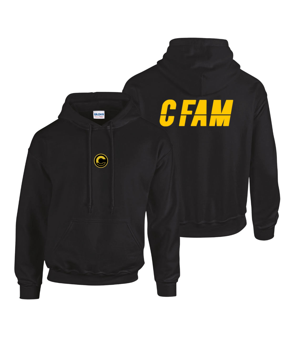 01 HOODIE - 02 BLACK YELLOW