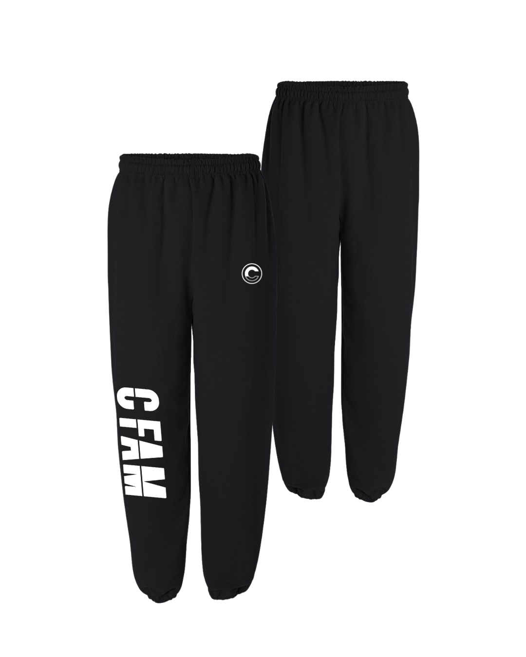 03 SWEAT PANTS - 01 BLACK WHITE